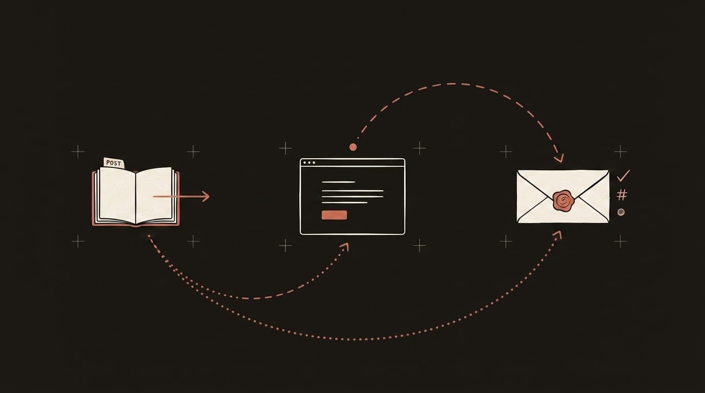 Create intent -> return depositUrl -> signed result webhook